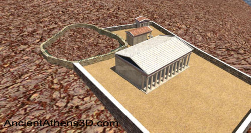 Το ιερό από νοτιοδυτικά.